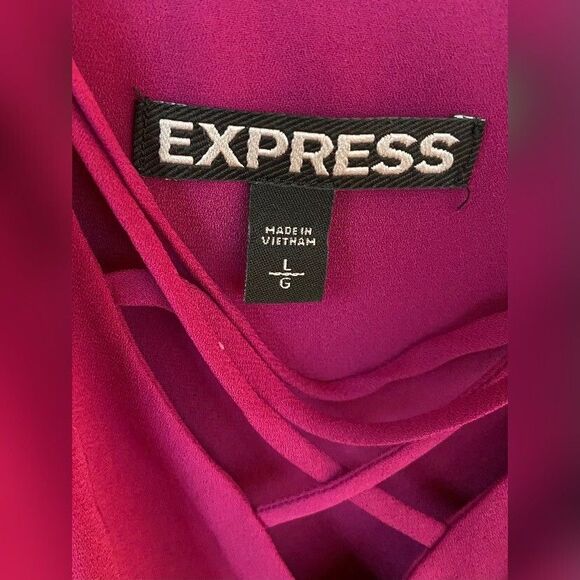 Express Top Women’s Large Purple Spaghetti Straps Summer Cami Y2K - Picture 5 of 6